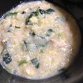 souくんママ's cooksnap of when they made ほうれん草と卵の雑炊♡.