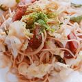 HIRIAlove's cooksnap of when they made キャベツとソーセージのレモンパスタ.