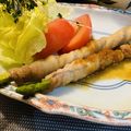 ＯＰ遊貴子's cooksnap of when they made 旬のアスパラで肉巻き.