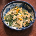 四児のハハ's cooksnap of when they made モロヘイヤの卵とじ.