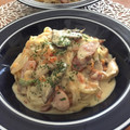 フジぽん's cooksnap of when they made 簡単　茸クリームパスタ　豆乳使用.
