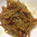オールボン's cooksnap of when they made 簡単！じゃがいもとにんじんの甘辛きんぴら.