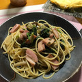 クックS3JNN2☆'s cooksnap of when they made 茄子とほうれん草の和風パスタ.