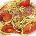 カーク12's cooksnap of when they made トマトと生ハムの冷製パスタ.