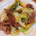 chicchaino's cooksnap of when they made 『春キャベツとアスパラのスタミナ炒め』.