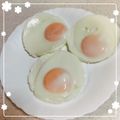 monchan♪♪'s cooksnap of when they made 失敗なし簡単まん丸まっ白　目玉焼き.