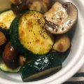 ひなキッチン♪'s cooksnap of when they made マッシュルームとズッキーニ アヒージョ風.