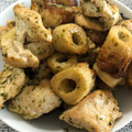 merciです's cooksnap of when they made 鶏胸肉とちくわのあおさ炒め.