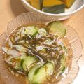 雌豚♀'s cooksnap of when they made カニカマきゅうりのもずく酢.