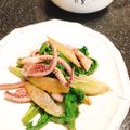 sweetpia's cooksnap of when they made イカとセロリのガーリックバター炒め.