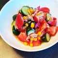 おしゃわさん's cooksnap of when they made トマトときゅうりのみ！3分サラダ.