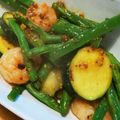 やぴやぴやっぴー's cooksnap of when they made 美味！ズッキーニといんげんとエビの炒め物.