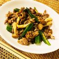 ｙｏｕ５'s cooksnap of when they made 疲労回復おかず☆牛肉とオクラのピリ辛炒め.