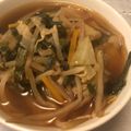 ＊ちょこころね＊'s cooksnap of when they made 辛うま野菜餃子スープ☆焼く用の冷凍餃子で.