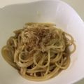 papikun's cooksnap of when they made 和風マヨしょうゆパスタ♪.