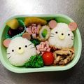 Chaaa_room's cooksnap of when they made ちゅーちゅー♪ねずみちゃん＊キャラ弁.