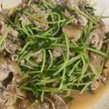 クック6IM94Z☆'s cooksnap of when they made 豆苗と豚肉のしょうがポン酢炒め.