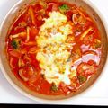 momナナ's cooksnap of when they made たらのチーズトマトパッツァ.