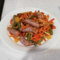 nana_tenjo's cooksnap of when they made ウインナーと野菜の甘酢炒め.