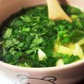 イシス女神's cooksnap of when they made パクチー苦手な人も☆豆腐の優しいスープஐ.