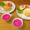 White☆Lily's cooksnap of when they made リトアニアのピンクスープ（冷製）.