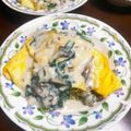 NGOROX's cooksnap of when they made カレーピラフのオムライス～クリームソース.