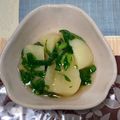 もぐもぐ人's cooksnap of when they made ほろほろ～かぶの煮物～かぶの葉あんかけ♪.