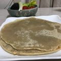 tsurusato's cooksnap of when they made そば湯クレープ.