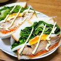 ⭐とっくん⭐'s cooksnap of when they made 照り焼きチキンのわんぱくサンド♪.