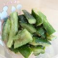 ハニヲ☆'s cooksnap of when they made 超時短☆２分でウマつまみ‼ごまきゅうり.