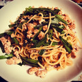 相棒は五郎丸's cooksnap of when they made ニラと挽肉の焼きそば.