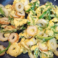☆ドキンちゃん☆”'s cooksnap of when they made ピーマンとちくわの卵チーズ炒め.