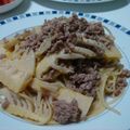 はちれ's cooksnap of when they made 春キャベツとたけのこの和風パスタ.