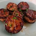 ☆ALOHA☺️'s cooksnap of when they made ナスと鶏ミンチのはさみ焼き☆お弁当に.