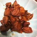 rui_and3's cooksnap of when they made 作り置き★鶏レバーと白葱の生姜味噌煮込み.