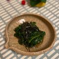 サヤスカマカン's cooksnap of when they made ツルムラサキの柚子胡椒おひたし★.