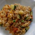しまいんこ's cooksnap of when they made 野菜嫌いでもパクパク　鮭炒飯♡焦がし醤油.