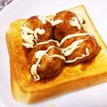 のり子のおかず♪'s cooksnap of when they made 【たこ焼き01】たこ焼きトースト.
