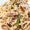 もぐもぐもぐたろう's cooksnap of when they made フライパンひとつで☆クリームパスタ.