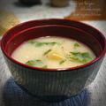 inyako's cooksnap of when they made ❁じゃが芋とエノキ茸の味噌汁❁.