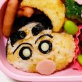 ゆゆ02's cooksnap of when they made 簡単クレヨンしんちゃんおにぎり♡キャラ弁.