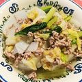 クックV6C8HU☆'s cooksnap of when they made 鶏ひき肉と白菜カブのあっさり煮.