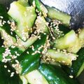 おむすび55's cooksnap of when they made 超時短☆２分でウマつまみ‼ごまきゅうり.