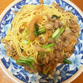 ななっち７☆'s cooksnap of when they made 豚のしょうが焼きリメイク☆簡単パスタ♪.