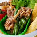 ｸﾏﾘｴ's cooksnap of when they made いんげんと豚肉のコチュジャン炒め煮.