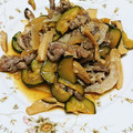 ちーちゃん★ママ's cooksnap of when they made 豚こま切れ肉とズッキーニの甘酢炒め.