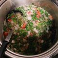 そーちゃんb's cooksnap of when they made モロヘイヤスープ.