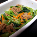 なかたんた's cooksnap of when they made 小松菜と油揚げのぽん酢和え.