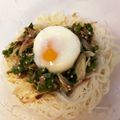 抹茶MILK's cooksnap of when they made オクラとみょうがのぶっかけそうめん.