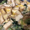 ひまワリ's cooksnap of when they made 【減塩】素材の味で勝負♡小松菜厚揚げ煮.